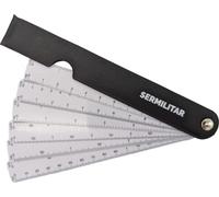 Échelle 6 règles avec différentes échelles 1:8, 1:175, 1:75, 1:125, 1:40, 1:30, 1:20, 1:10, 1:15, 1:50, échelle militaire avec étui.