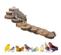 Échelle À Oiseaux En Bois - Jouet Pour Perroquet | Poteau D'escalade Pour Perruches, Calopsittes, Pinsons, Accessoires De Cage Intérieure Et Extérieure, Mouvement, Grignotage, Stimulation Mentale, Sou