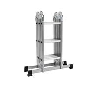Échelle articulée - VOREL - W-17704 - Hauteur 3,4 m - 12 marches - Charge 150 kg