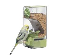 Échelle automatique de nourriture pour oiseaux | 20,5 cm Bird Cage Feeder | Distributeur de nourriture pour cage de 300 g | No-Tool Easy Installer PP & ABS Feeder avec couvercle de recharge supérieur