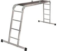 Échelle avec plate-forme Strend Pro, aluminium, articulée, 4x3, 4in1, max. 150 kg