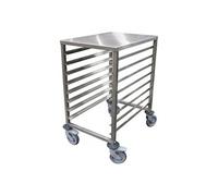 ECHELLE BASSE INOX SOUDEE 600X400- - Inox10 niveaux x864mm