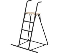 Echelle coulissante 120cm plate-forme, noir, structure métallique