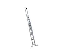 Echelle coulissante 3 plans à corde 3 x 10 barreaux 6m85 usage professionnel régulier PRC3
