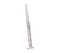 Echelle coulissante à Corde Professionnelle 3 Plans 3x12 échelons 8m/8,4m en alu Hailo Trio