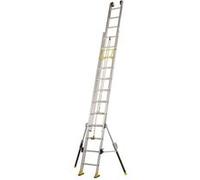 Echelle coulissante Aluminium à corde 2x14 Haut. accès 5,35 m C2 STAB' Centaure