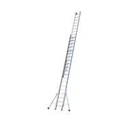 Echelle coulissante en aluminium Tubesca PLATINIUM 500 - 2x20 échelons - accès 9,88 m max - Gris