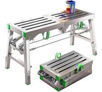 Échelle D’échafaudage Échelle D’échafaudage Portable à Usage Intensif, Plate-Forme De Travail De Soudage D’épaississement Polyvalente à Hauteur Réglable, 140cm/55.1in