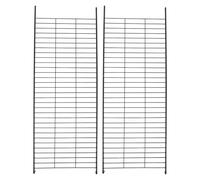 Échelle D’Escalade pour Chat en Fer, Rampe de Cage, Lot de 2 | Cage Intérieure et Caisse, Structure Stable et Sûre, Surface Lisse, Noire, Facile à Nettoyer