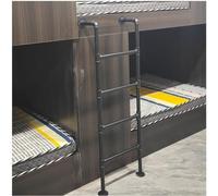 Échelle d'accès pour fenêtre de sous-sol, échelles de lits superposés robustes en fer pour caravanes, camping-cars, garages et sous-sols, échelle métallique pour lit mezzanine de dortoir (noire, 137