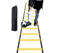 Échelle d'agilité - Échelle d'entraînement de 5 m de long avec sac de transport, échelles d'entraînement de vitesse des pieds, 12 échelons | Échelles d'agilité pour salle de sport, fitness en plein