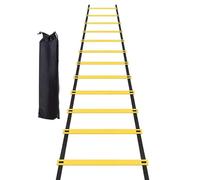 Échelle d'agilité Équipement d'entraînement de 19,6 pieds avec sac de transport 12 anneaux Speed Training Gear Outdoor Pratique Baseball Football Gym Exercice Coordination Endurance Perceuse