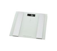 ProfiCare Professionnel Care 330071 PC PW 3007 FA 8 en 1 en verre pèse-personne électronique avec insert en acier inoxydable Blanc