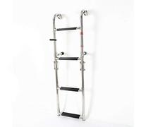 Échelle de Bain Échelle de Bateau Échelle télescopique Échelle INOX Pliable Boarding Aluminium Extension 4 étapes Marine Yacht Fold Down Navire Télescopique Plate-Forme de Natation intérieure