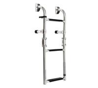 Échelle de bain, échelle de piscine, échelle de bateau, échelle télescopique en acier inoxydable, pliable, montage arrière, échelle de bateau Ponton pliable