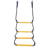 Échelle De Bateau Échelle De Piscine 4 Marches en Résine, Échelles Souple pour Yacht, Échelles De Sauvetage Aide À L'embarquement Pliable pour Bateaux, Kayaks, Polyester 120 Cm