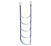 Échelle de bateau gonflable en corde, pliable et antidérapante, aide à l'escalade robuste, boucle à dégagement rapide pour kayak, bord de piscine, quai, cabane dans les arbres, 150 x 40 cm