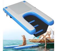 Échelle de bateau pour chien avec support antidérapant pour piscine et lac, haute stabilité pour animaux jusqu'à 90,7 kg