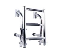 Échelle de bateau télescopique - Échelle de quai de baignade pliante en acier inoxydable, accessoires de piscine en acier inoxydable à 2 + 1 marches | Échelles d'embarquement pour les nageurs de sport