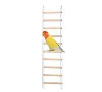 Échelle de cage à oiseaux, échelle pour perroquet, jouet d'escalade, échelle d'oiseaux, avec crochet rotatif à 360 °, pour perroquets, shots, cockatiels, Lovebirds Conures, pinsons
