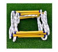 Échelle de Corde de Secours, sécurité, urgences, déploiement Rapide, Ignifuge, Souple, avec 2 Crochets, pour fenêtre de Balcon, 9,84 pi 5 m 10 m 15 m (9,84 pi (9,8 pi))