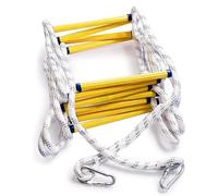 Échelle de Corde d'évacuation Incendie - Une Corde de Secours ignifugée adaptée aux bâtiments de 2 à 3 étages, Un Outil de sécurité Incendie Essentiel pour l'évacuation d'un Domicile.