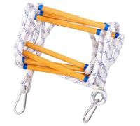 Échelle de Corde, Échelle de sécurité Ignifuge de 5 m avec Crochets, échelle de Sauvetage Rapide à déployer, échelle de Corde for fenêtre de Balcon, capacité de Charge(131FT/40M)