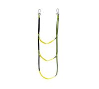 Échelle de Corde Gcroet, 3/4/5 Step Nylon Boat Rope Ladder Fluorescent Green 98/128/156cm(98CM)