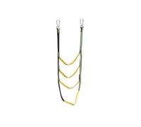 Échelle de Corde Gcroet, Portable Folding Boat Rope Ladder 3/4/5 Step Multicolor(Green 4 Step)