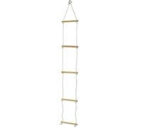 Playtastic Échelle de corde avec 5 échelons en bois