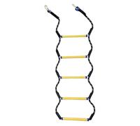 Échelle de Corde pour Bateau | Force de la Corde d'escalade en 5 étapes | Corde à Grimper avec 2 Crochets, échelle de pour Bateau Gonflable, Kayaks, Bateaux à Moteur, canoë