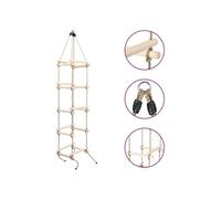 vidaXL Échelle de corde pour enfants 200 cm Bois 91802