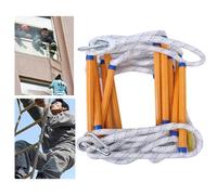 Echelle de Cordes,5m Échelles de Sécurité D'évacuation avec 2 Mousquetons pour Évacuation de Fenêtre et Balcon,Ignifuge et Résistant Charge Jusqu'à 300 Kg/660lb