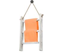 Échelle de couverture en bois, élégante grille à serviettes, étagère de rangement multifonctionnelle, support décoratif rustique | Organisateur de salle de bain, serviette à main, chambre à coucher