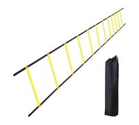 Échelle de Football - 5.97m Échelle pour Les Exercices de Jeu de Jambes avec Sac de Transport,Équipement d'Entraînement 12 Barreaux pour Fitness Gym Extérieur Baseball Sports