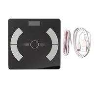 Échelle de graisse corporelle Écailles de passagers numériques Bluetooth pour une analyse complète du corps avec affichage de couleur LCD et 27 valeurs mesurées pour la fitness à