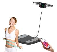 Échelle de graisse corporelle intelligente à 8 électrodes, échelle de salle de bain numérique avec analyserie de composition de haute précision pour muscle, graisse, eau, BMR