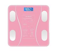 Échelle De Graisse Corporelle Intelligente Bluetooth Balance Numérique Avec Écran LCD Pesage Électronique Outils D'analyseur Composition IMC PréCis Et Facile(Pink Bluetooth)