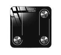 Échelle De Graisse Corporelle Numérique Balance Salle Bain Bluetooth Sol Électronique Smart Bmi Équilibre Poids Humain PréCis Et Facile(Black)