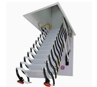 échelle de Grenier Échelle De Plafond for Grenier, Échelle De Grenier Escamotable en Acier Au Carbone, Échelle Télescopique Pliante, Marches Antidérapantes escamotable(80 * 80cm)