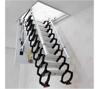 échelle de Grenier Échelle Pliante Manuelle sans Rampe, échelle de Plafond avec Bras télescopiques, échelle télescopique Extensible for Grenier escamotable(80x90cm)