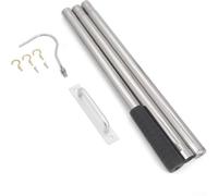 Échelle de grenier en acier inoxydable pour système de crochet - Robuste - Remplacement simple pour rangement de grenier - Corde sécurisée - Compatible avec la plupart des échelles