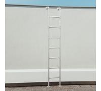 Échelle de Grenier Industrielle en Acier Robuste pour Sortie de Secours et accès au sous-Sol - Capacité de Charge de 200 kg Escaliers de Grenier Peu encombrants pour Une montée en Toute sécu