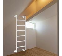 Échelle de grenier multifonction de 0,9 m pour lits superposés domestiques, camping-cars, fenêtres, puits de sortie et échappement d'incendie, design durable pour économiser de l'espace pour plus de