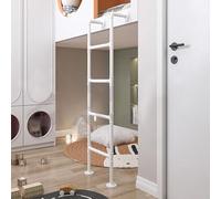 Échelle de Grenier Murale en métal Blanc pour Maison, Hauteur 1,2 m, 1,5 m, 1,8 m, 2,1 m, 2,4 m, 3 m, échelle pour lit superposé de Grenier, échelle d'escalade, Charge 150 kg (9,5