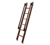 Échelle de grenier rétractable en bois - Marchepied pliable peu encombrant pour grenier, chambre, bibliothèque, évasion d'urgence (150 cm)