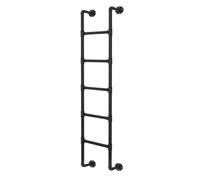 Échelle de lit, 2 Couleurs, Sortie de Secours for puits de fenêtre, échelle Murale en métal for loft Industriel, échelle d'escalade intérieure et extérieure(Black,5.4FT/1.65M/64.8IN)