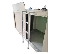 Échelle de lit avec patins antidérapants pour l'escalade en toute sécurité, design peu encombrant pour lits superposés, fenêtres et zones de rangement