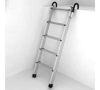 Échelle de lit de camion, en alliage d'aluminium léger avec crochets sécurisés et large pédale, échelle d'escalade haute capacité pour un accès facile aux camionnettes, remorques et camping-cars