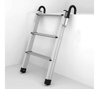 Échelle de lit de camion, en alliage d'aluminium léger avec crochets sécurisés et large pédale, échelle d'escalade haute capacité pour un accès facile aux camionnettes, remorques et camping-cars